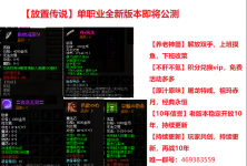 单职业放置传奇，支持交易，可白嫖VIP